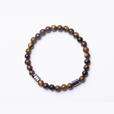 Bracelet Homme Pierre Lave Oeil de Tigre Protection - Biloria