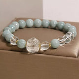Bracelet Jade et Cristal de Roche – Cadeau Harmonie - Biloria