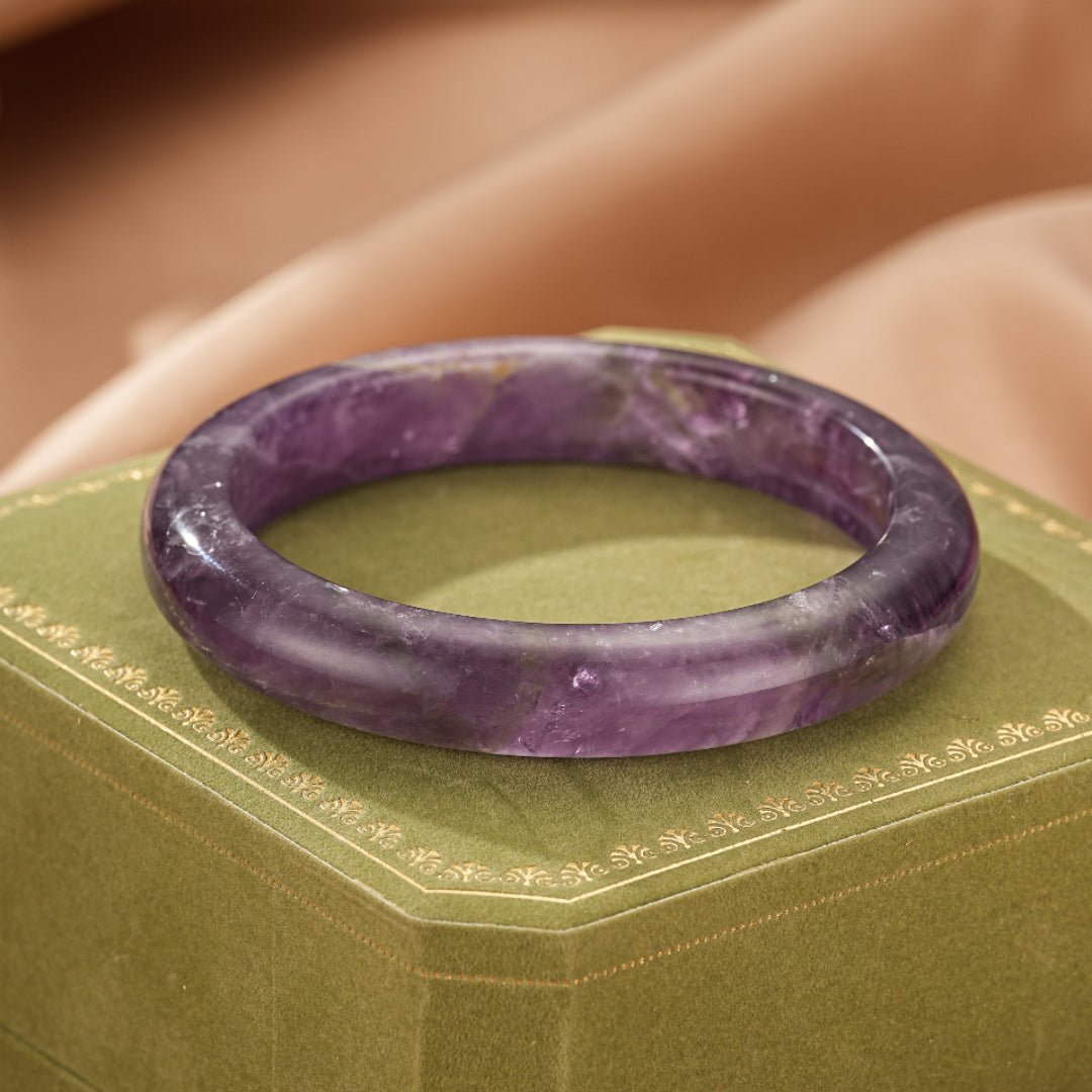 Bracelet Jonc Améthyste pour la Sérénité et la Clarté Mentale - Biloria