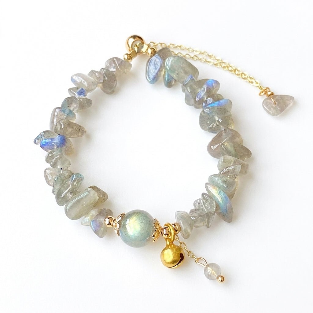 Bracelet Labradorite Ajustable – Protection et Intuition - Biloria