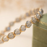 Bracelet Labradorite Argent Plaqué Or - Protection Énergétique - Biloria