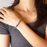Bracelet Lotus Jaspe Poisson Argenté Protection Sagesse - Biloria