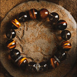 Bracelet Mauvais Œil et Œil de Tigre pour Homme – Protection et Style - Biloria