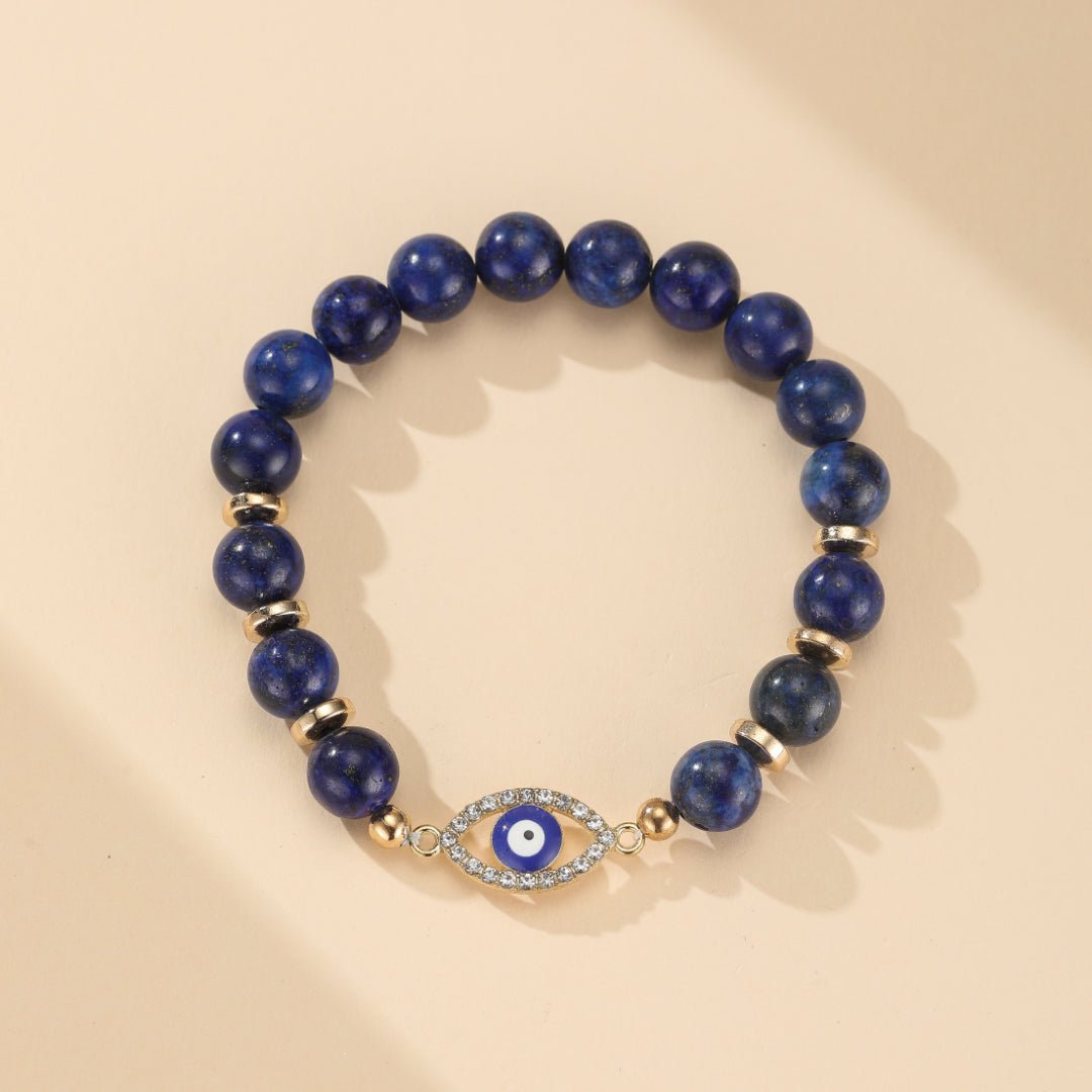 Bracelet Mauvais Œil Lapis Lazuli – Protection et Sérénité - Biloria