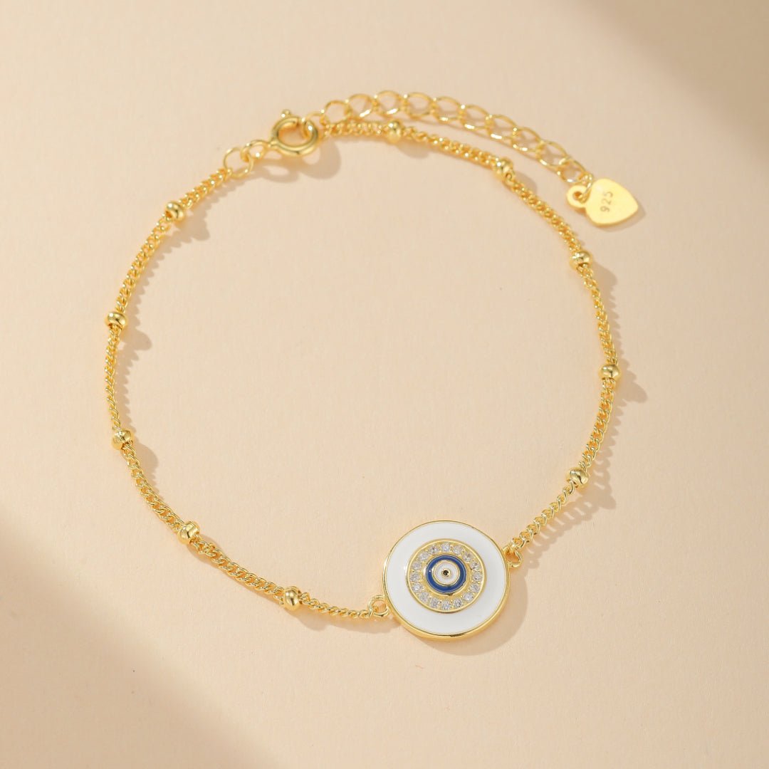 Bracelet Œil de Sérénité en Argent 925 – Protection Spirituelle - Biloria