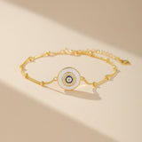 Bracelet Œil de Sérénité en Argent 925 – Protection Spirituelle - Biloria
