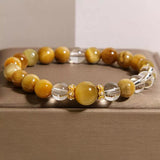 Bracelet Œil de Tigre Cristal de Roche Protection Énergie - Biloria