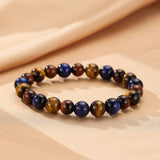 Bracelet Œil de Tigre Multicolore – Bijou Énergétique - Biloria