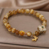 Bracelet Œil de Tigre Papillon Chance pour Décoration Intérieure - Biloria