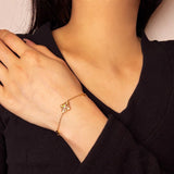 Bracelet Opale Naturelle Argent Plaqué Or 10K Lumière Bohème - Biloria