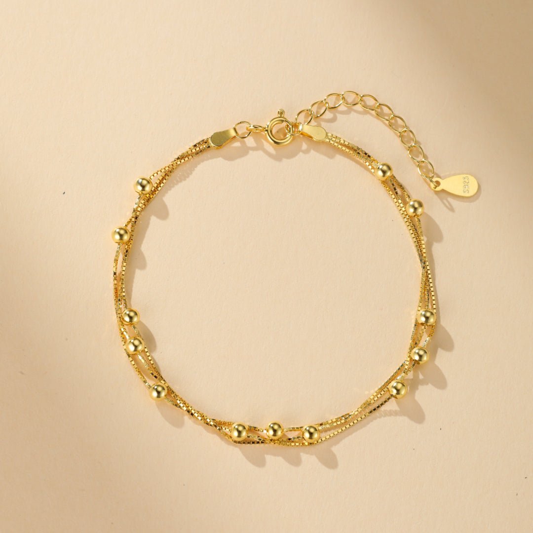 Bracelet Or Vitalité Artisanal - Bijou Fil de Cuivre - Biloria