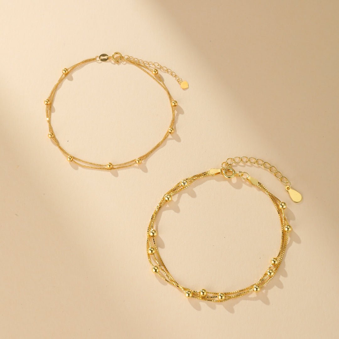 Bracelet Or Vitalité Artisanal - Bijou Fil de Cuivre - Biloria