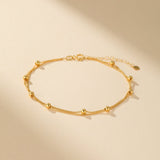 Bracelet Or Vitalité Artisanal - Bijou Fil de Cuivre - Biloria
