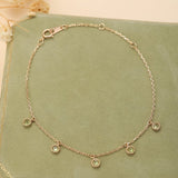 Bracelet Péridot et Perle – Argent Plaqué Or, Éclat Lumineux - Biloria