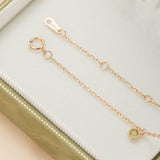 Bracelet Péridot et Perle – Argent Plaqué Or, Éclat Lumineux - Biloria