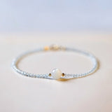 Bracelet Pierre de Lune et Aigue Marine – Sérénité Océane - Biloria