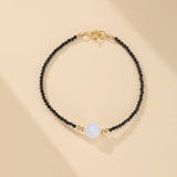 Bracelet Pierre de Lune et Spinelle – Lumière Intérieure, Plaqué Or - Biloria