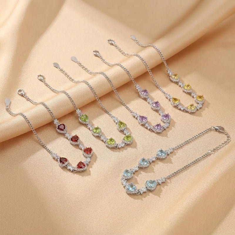 Bracelet Pierres Fines Multicolore Argent Aura Envoûtante - Biloria