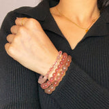 Bracelet Quartz Fraise - Douceur et Éclat Naturel - Biloria