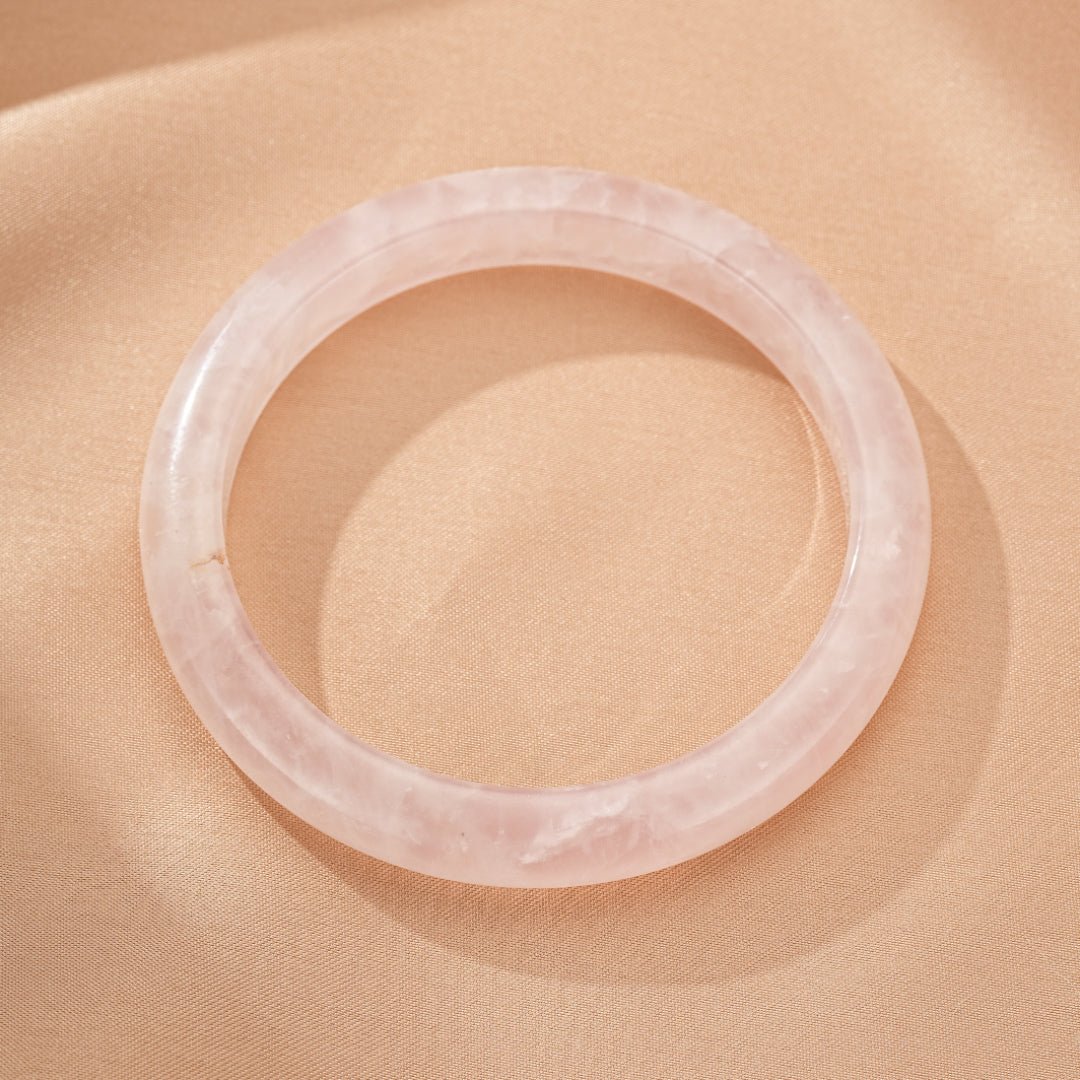 Bracelet Quartz Rose Jonc Douceur du Cœur - Biloria