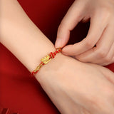 Bracelet Rouge Dragon Eternel Fil Rouge Lithotherapie - Biloria