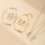 Bracelet Serpent Opale Turquoise Argent 925 Ajustable - Biloria