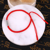 Bracelet Six Mantras Fil Rouge - Protection et Chance au Quotidien - Biloria