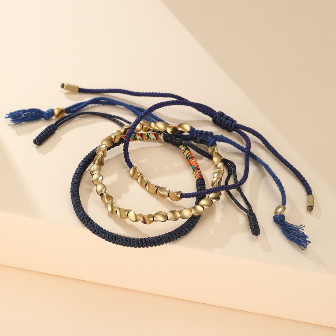 Bracelet Tibétain Cuivre : Équilibre et Protection Spirituelle - Biloria