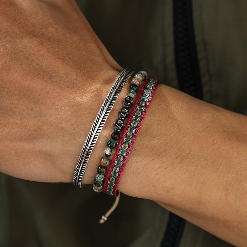 Bracelet Tibétain Trio Liberté – Cadeau Spirituel pour Homme Femme - Biloria