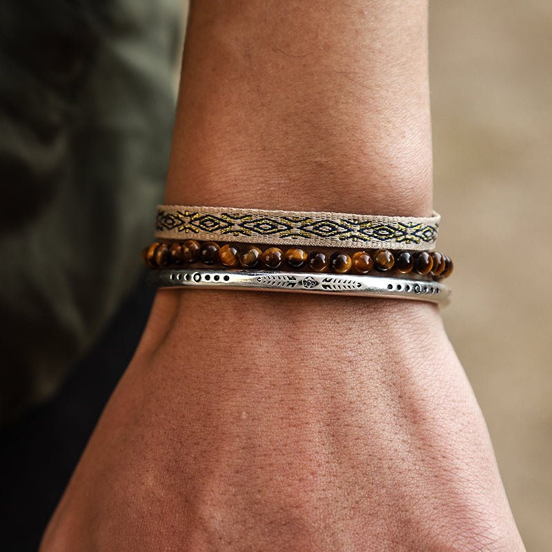 Bracelet Tibétain Trio Renaissance – Cadeau Symbolique - Biloria