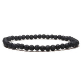 Bracelet Tibétain Trio : Symbole de Résilience et Pierre de Lave - Biloria