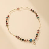 Bracelet Tourmaline Deux Tours Fait Main – Bijou Artisanal Protecteur - Biloria