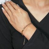 Bracelet Tourmaline Multicolore – Bijou Ajustable pour Nouveau Départ - Biloria