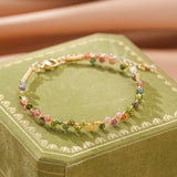 Bracelet Tourmaline Multicolore – Bijou Ajustable pour Nouveau Départ - Biloria