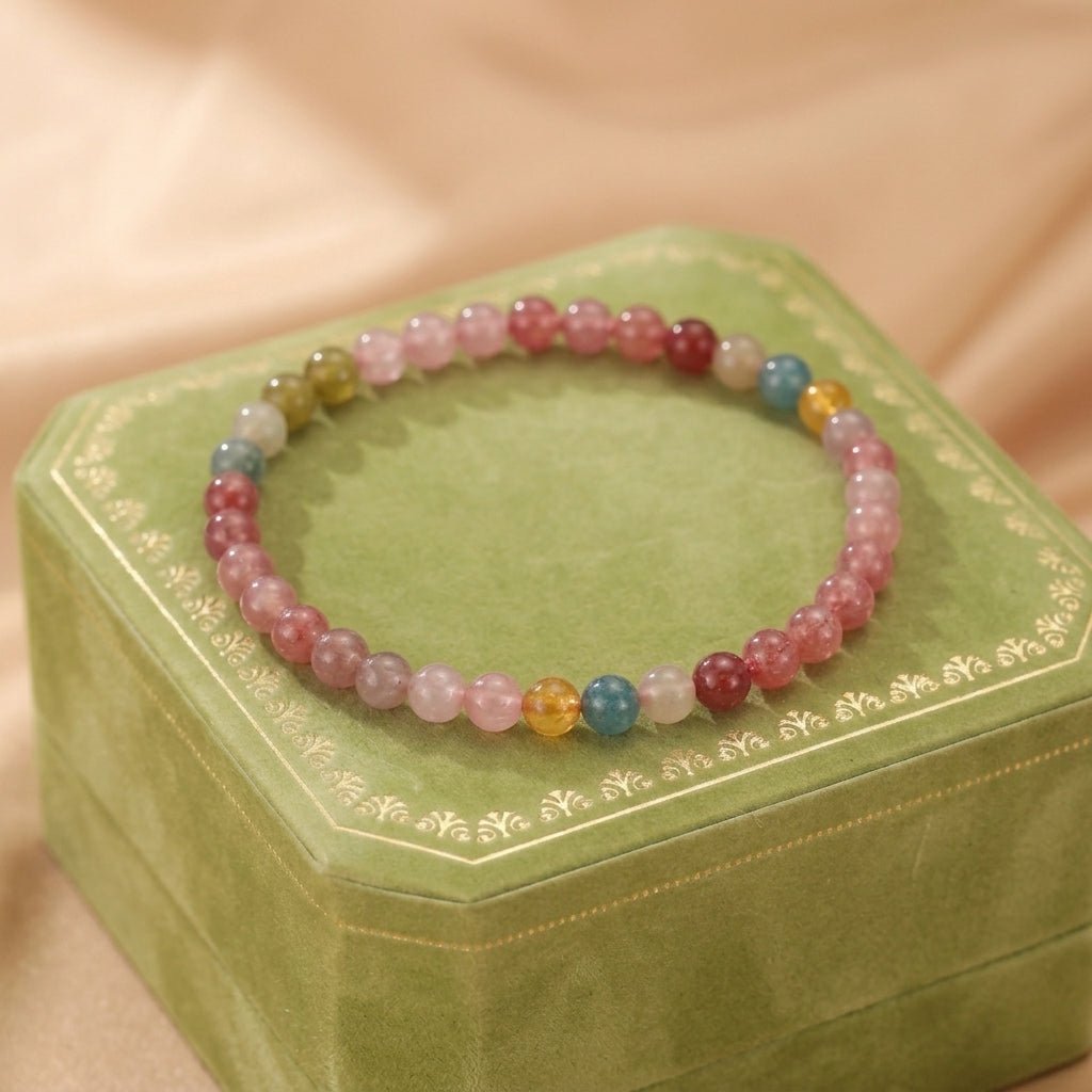 Bracelet Tourmaline Multicolore pour la Joie et l'Équilibre - Biloria