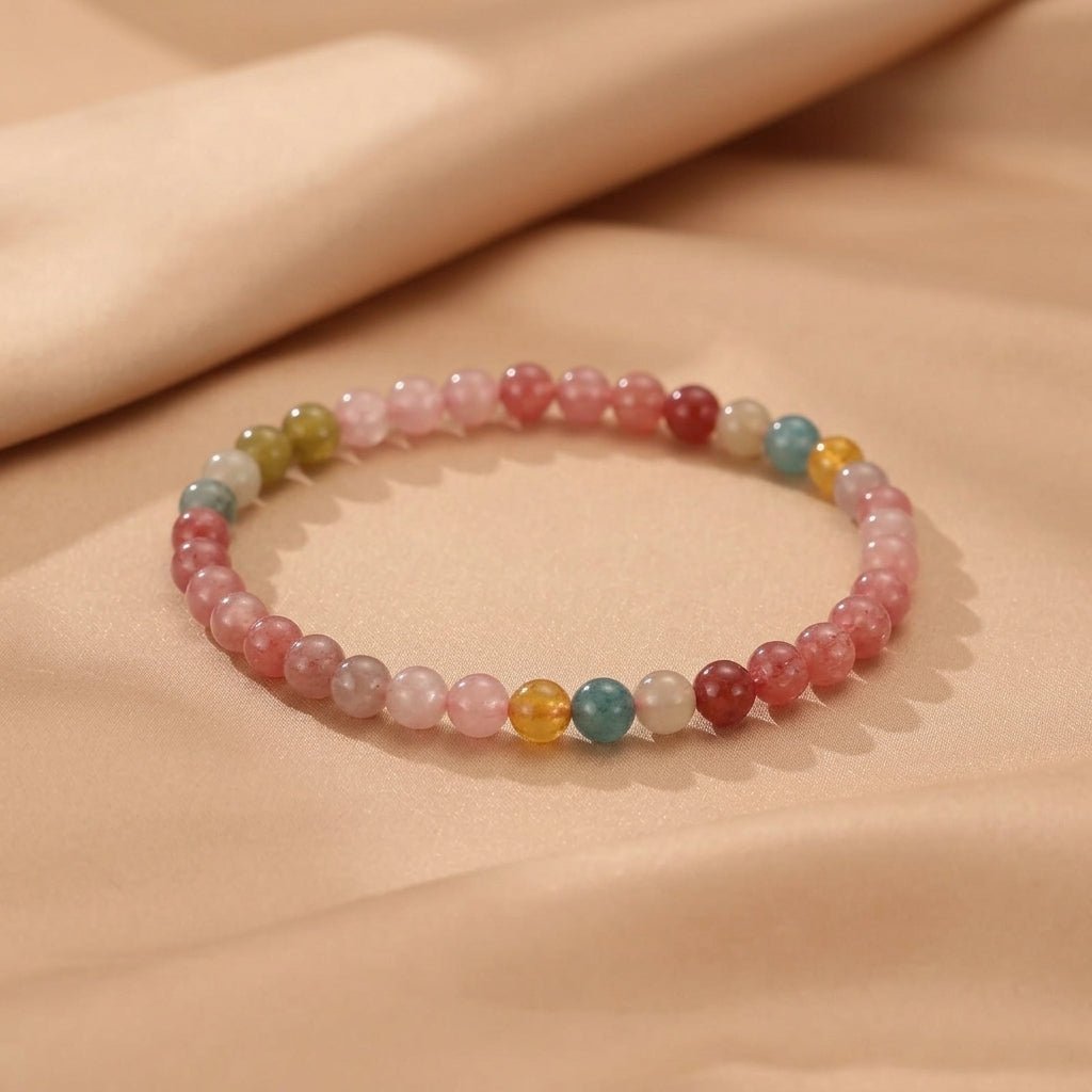 Bracelet Tourmaline Multicolore pour la Joie et l'Équilibre - Biloria