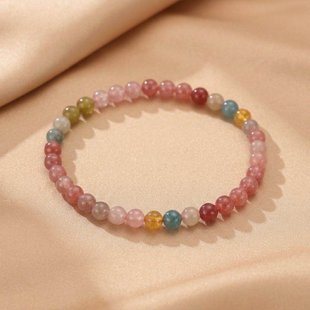 Bracelet Tourmaline Multicolore pour la Joie et l'Équilibre - Biloria