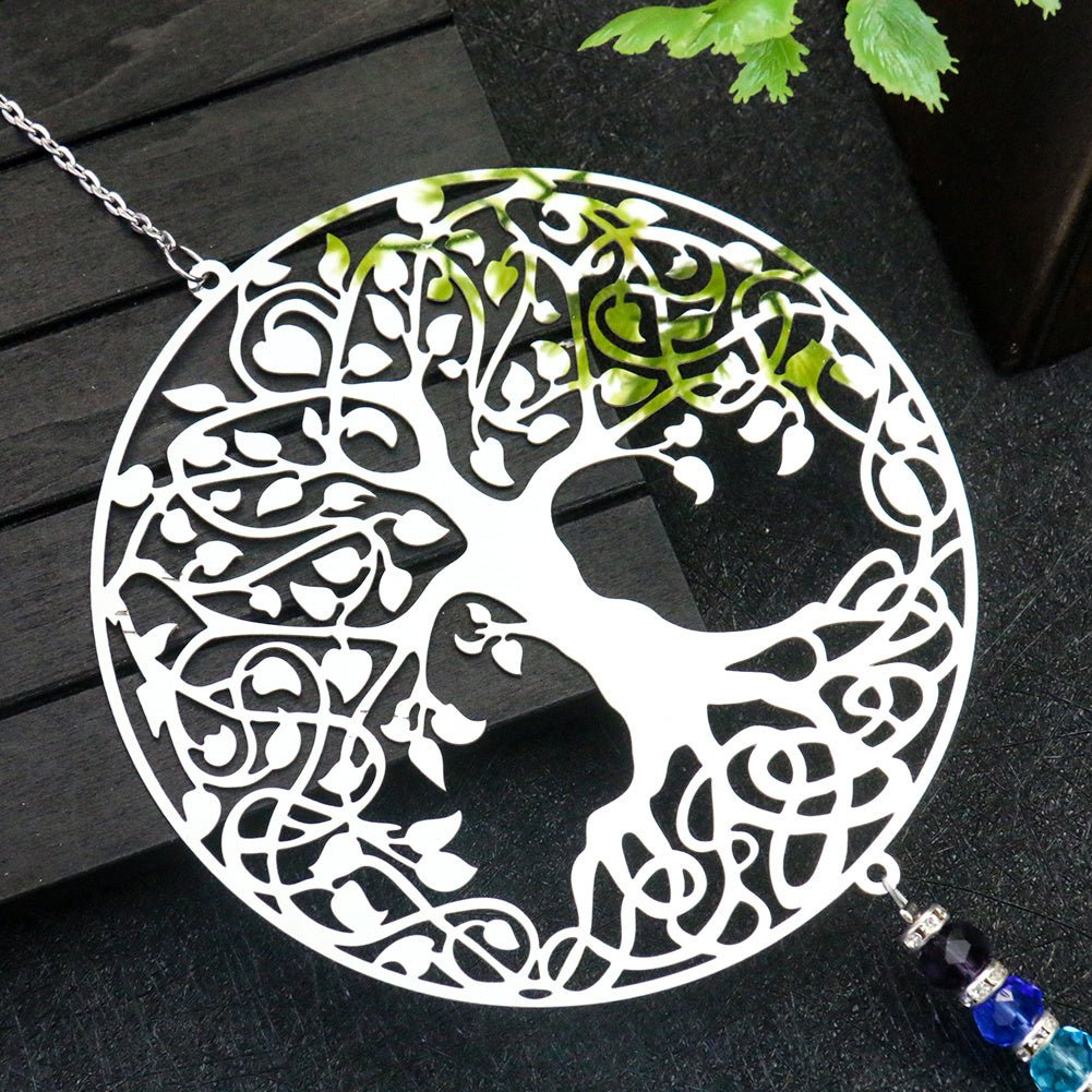 Capteur de Soleil Arbre de Vie en Cristal de Roche pour Épanouissement - Biloria