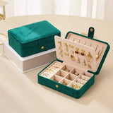 Coffret de Rangement à Bijoux en Velours – Format Compact 16,5 cm - Biloria