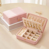 Coffret de Rangement à Bijoux en Velours – Format Compact - Biloria