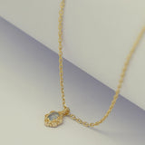 Collier Aigue Marine Argent Plaqué Or 8.2 mm - Biloria