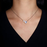 Collier Aigue-Marine Perle Argent 925 Féminin - Biloria