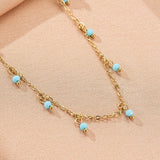 Collier Amazonite Gouttes Solaires - Bijou Fait Main - Biloria