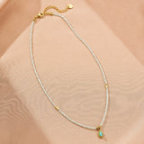 Collier Amazonite Vert : Apaisement et Communication en Lithothérapie - Biloria
