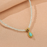 Collier Amazonite Vert : Apaisement et Communication en Lithothérapie - Biloria