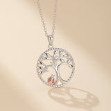 Collier Arbre de Vie et Coccinelle Porte-Bonheur Argent 925 - Biloria