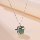 Collier Aventurine Argent 925, Bijou Spirituel Fait Main - Biloria