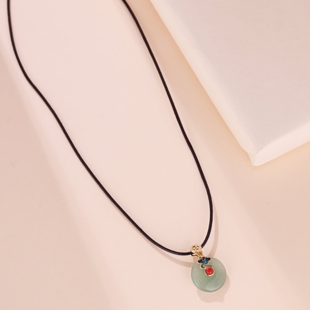 Collier Aventurine Nuage Céleste Plaqué Or – Bijou Harmonie et Chance - Biloria