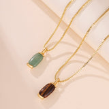 Collier Aventurine ou Œil de Tigre – Sérénité et Protection - Biloria