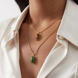 Collier Aventurine ou Œil de Tigre – Sérénité et Protection - Biloria
